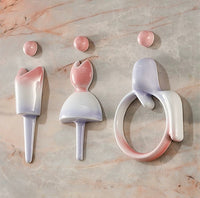 Luxury Colorful Ceramic Washroom Sign, Bathroom Sign, Restroom Sign, Toilet Sign, Disabled Sign