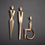 Luxury 3d Metal Washroom Sign, Bathroom Sign, Restroom Sign, Toilet Sign, Disabled Sign, Baby Changing Sign