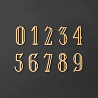 Custom Brass Alphabet letter or Number Sign, Door Number Sign, Hotel Number Sign