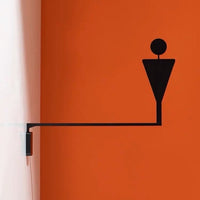Luxury Matt Surface Side Mount Washroom Sign, Bathroom Sign, Restroom Sign, Toilet Sign