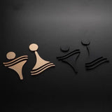 Luxury Aluminium Washroom Sign, Bathroom Sign, Restroom Sign, Toilet Sign