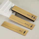 Luxury Matt Surface Side Mount Washroom Sign, Bathroom Sign, Restroom Sign, Toilet Sign