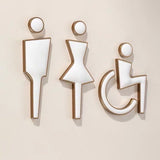 Luxury Marble & Aluminium Washroom Sign, Bathroom Sign, Restroom Sign, Toilet Sign, Disabled Sign