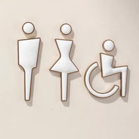 Luxury Marble & Aluminium Washroom Sign, Bathroom Sign, Restroom Sign, Toilet Sign, Disabled Sign