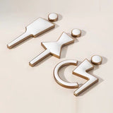 Luxury Marble & Aluminium Washroom Sign, Bathroom Sign, Restroom Sign, Toilet Sign, Disabled Sign