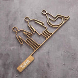 Luxury Matt Surface Side Mount Washroom Sign, Bathroom Sign, Restroom Sign, Toilet Sign, Disabled Sign