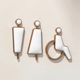 Luxury Marble & Aluminium Washroom Sign, Bathroom Sign, Restroom Sign, Toilet Sign, Disabled Sign