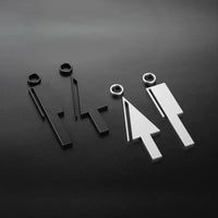 Luxury Aluminium Washroom Sign, Bathroom Sign, Restroom Sign, Toilet Sign