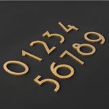 Custom Brass Number Sign, Door Number Sign, Hotel Number Sign