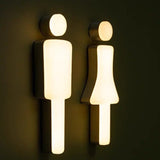 Luxury Custom Washroom, Toilet, Restroom Metal Backlit Sign, Illuminated Logo Sign, light box, Custom LED Sign