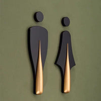 Luxury Aluminium Washroom Sign, Bathroom Sign, Restroom Sign, Toilet Sign