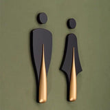 Luxury Aluminium Washroom Sign, Bathroom Sign, Restroom Sign, Toilet Sign