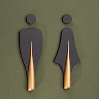 Luxury Aluminium Washroom Sign, Bathroom Sign, Restroom Sign, Toilet Sign