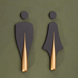 Luxury Aluminium Washroom Sign, Bathroom Sign, Restroom Sign, Toilet Sign