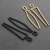 Luxury Aluminium Black with gold edge Washroom Sign, Bathroom Sign, Restroom Sign, Toilet Sign