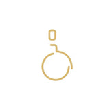 Luxury Aluminium Black with gold edge Washroom Sign, Bathroom Sign, Restroom Sign, Toilet Sign