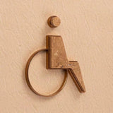 Luxury Stone & Aluminium Washroom Sign, Bathroom Sign, Restroom Sign, Toilet Sign, Disabled Sign
