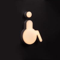 Luxury Custom Washroom, Toilet, Restroom Metal Backlit Sign, Illuminated Logo Sign, light box, Custom LED Sign