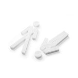 Custom Marble Washroom Sign, Bathroom Sign, Restroom Sign, Toilet Sign