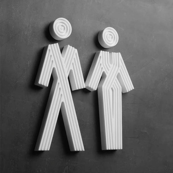 Custom Marble Washroom Sign, Bathroom Sign, Restroom Sign, Toilet Sign