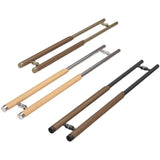 Luxury Stainless Steel & Wood Double Sided Door Pull Handles