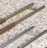 Luxury Stainless Steel & Wood Double Sided Door Pull Handles