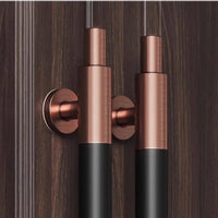Luxury Stainless Steel & Wood Double Sided Door Pull Handles