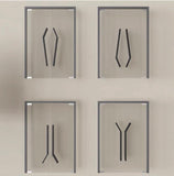Luxury Modern Stainless Steel Double Sided Door Pull Handles