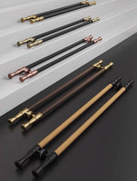 Luxury Stainless Steel & Wood Double Sided Door Pull Handles