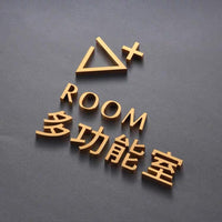 Luxury Matt Surface Metal Sign, Multi Function Room Sign