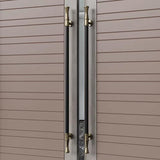 Luxury Stainless Steel & Wood Double Sided Door Pull Handles