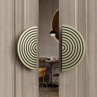 Luxury Modern Round Stainless Steel Double Sided Door Pull Handles
