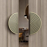 Luxury Modern Round Stainless Steel Double Sided Door Pull Handles