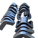 Custom Stainless Letter Corner Sign