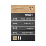 Custom Wood & Acrylic Changable Way finding, Floor Directory Sign, Directional Sign