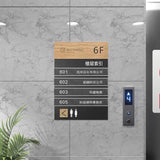 Custom Wood & Acrylic Changable Way finding, Floor Directory Sign, Directional Sign