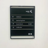 Custom Aluminium Metal Way finding, Floor Directory Sign, Directional Sign