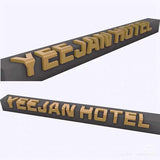 Custom Stainless Letter Corner Sign