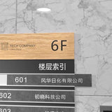 Custom Wood & Acrylic Changable Way finding, Floor Directory Sign, Directional Sign