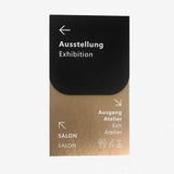 Custom Aluminium Metal Way finding, Floor Directory Sign, Directional Sign