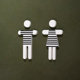 Custom Marble Washroom Sign, Bathroom Sign, Restroom Sign, Toilet Sign
