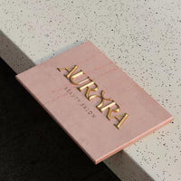 Luxury Pink Marble Sign with brass letters