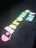 Custom Acrylic Colorful Round Surface Letter Sign with LED