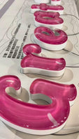 Custom Acrylic Colorful Round Surface Letter Sign with LED