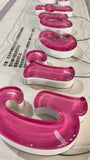Custom Acrylic Colorful Round Surface Letter Sign with LED