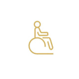 Matt Metal Restroom Sign, Modern Washroom Signage
