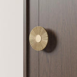 Luxury Modern Round Aluminium Double Sided Door Pull Handles