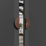 Luxury Modern Round Aluminium Double Sided Door Pull Handles
