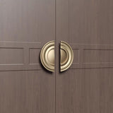 Luxury Modern Round Aluminium Double Sided Door Pull Handles