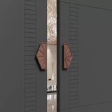 Luxury Modern Hexagon Aluminium Double Sided Door Pull Handles
